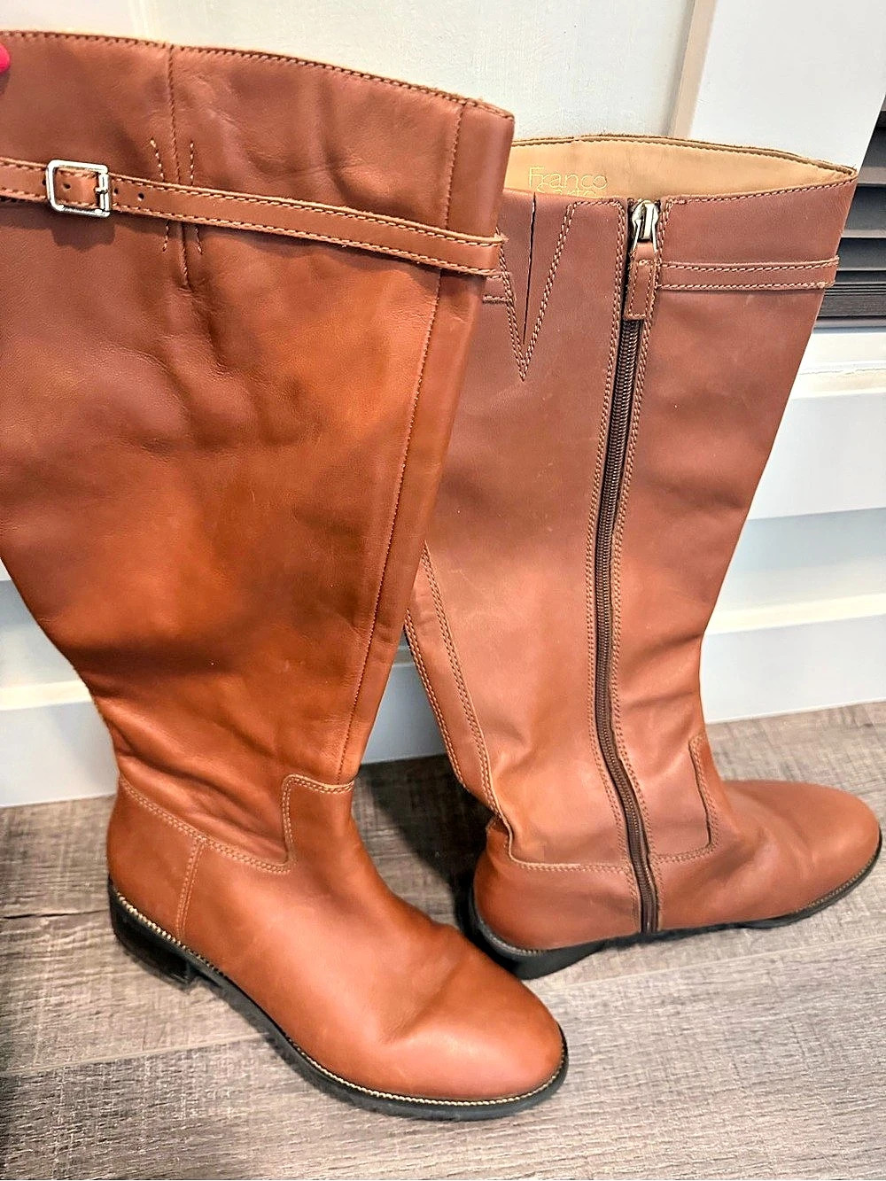Franco Sarto leather tall leather riding boots US 8 M